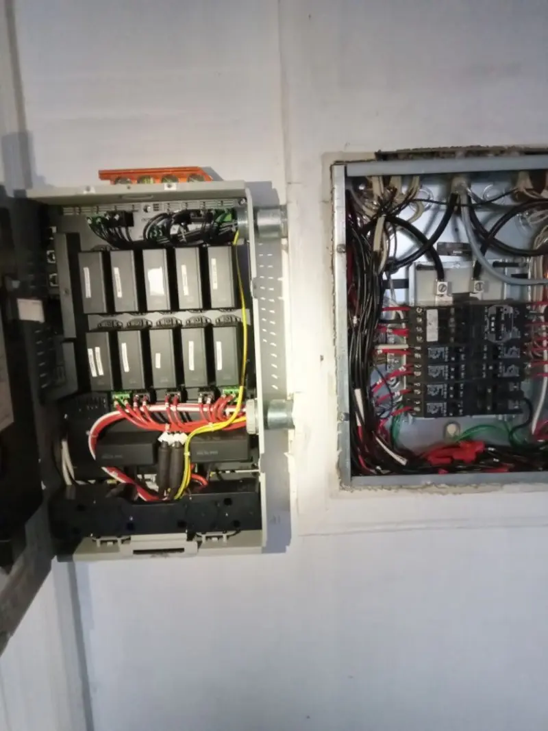 Electrical panel upgrade completed for Security Camera Wiring in Redding